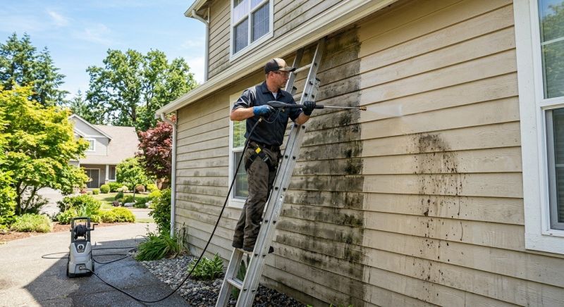 Aluminum Siding Power Washing Service